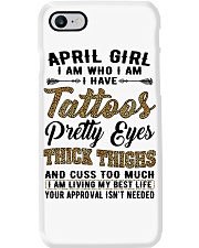 April Girl Phone Case tile