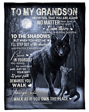 To My GrandSon Small Fleece Blanket - 30" x 40" front