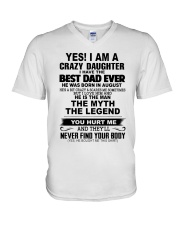 8 Dad Ever V-Neck T-Shirt tile