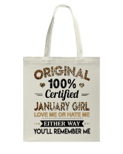 January Girl Tote Bag tile