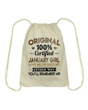 January Girl Drawstring Bag tile