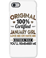 January Girl Phone Case tile