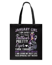 January Girl Tote Bag tile