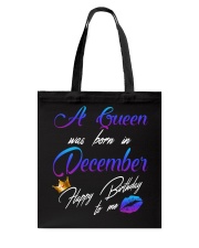 December Girl Tote Bag tile
