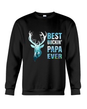 Best Buckin Papa Ever Crewneck Sweatshirt tile