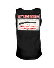 No Trespassing Unisex Tank tile