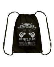 April Man Drawstring Bag tile