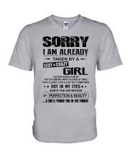 Sexy And Crazy Girl V-Neck T-Shirt tile
