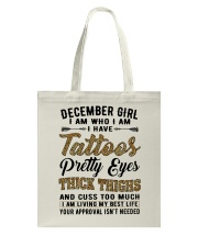 December Girl Tote Bag tile