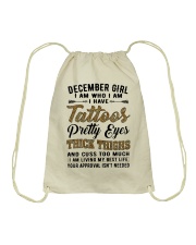 December Girl Drawstring Bag tile