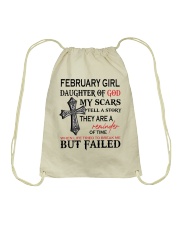 February Girl Drawstring Bag tile