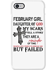 February Girl Phone Case tile