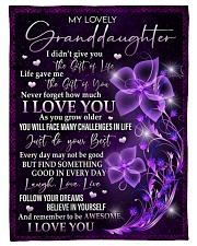 To My Granddaughter Small Fleece Blanket - 30" x 40" front