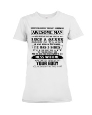 Awesome Man September Premium Fit Ladies Tee tile