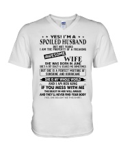 June Spoiled Husband V-Neck T-Shirt tile