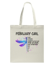 February Girl Tote Bag tile