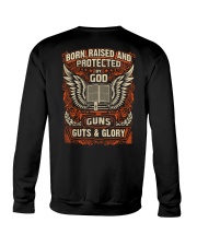 Born Raised And Protected Crewneck Sweatshirt tile