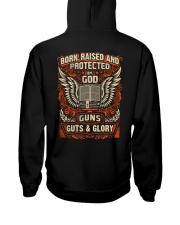 Born Raised And Protected Hooded Sweatshirt tile