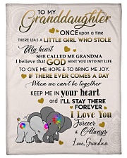To My Granddaughter - Grandma Small Fleece Blanket - 30" x 40" front