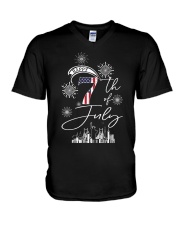 Happy July 7 V-Neck T-Shirt tile