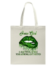June Girl Tote Bag tile