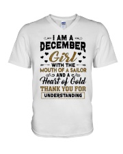 December Girl V-Neck T-Shirt tile