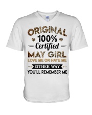 May Girl V-Neck T-Shirt tile