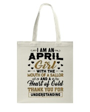 April Girl Tote Bag tile