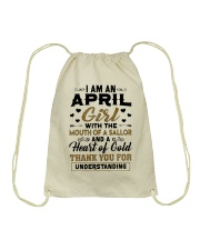 April Girl Drawstring Bag tile