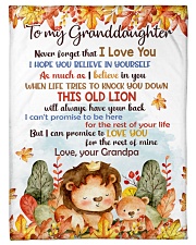 To My Granddaughter - Grandpa Small Fleece Blanket - 30" x 40" front