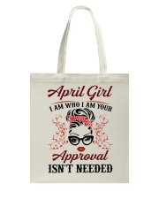 April Girl Tote Bag tile