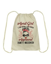 April Girl Drawstring Bag tile