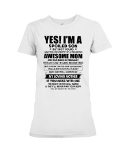 2 yes i am awesome mom Premium Fit Ladies Tee tile