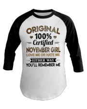 November Girl Baseball Tee tile