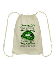 January Girl Drawstring Bag tile