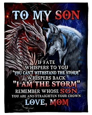 To My Son - Mom Small Fleece Blanket - 30" x 40" front