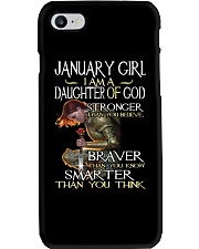 January Girl Phone Case tile