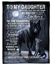 To My Daughter Small Fleece Blanket - 30" x 40" front