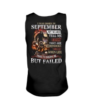 September Man Unisex Tank tile
