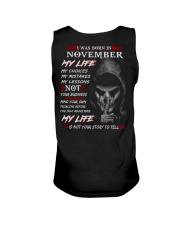 November Man Unisex Tank tile