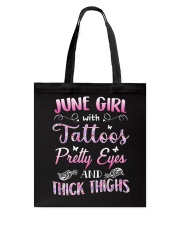 June Girl Tote Bag tile