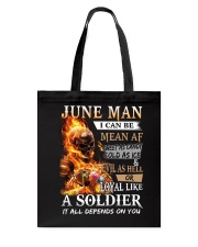 June Man Tote Bag tile