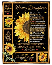 To My Daughter Small Fleece Blanket - 30" x 40" front