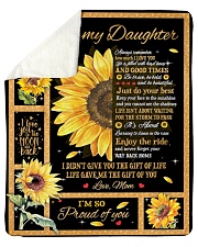 To My Daughter Sherpa Fleece Blanket tile