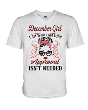 December Girl V-Neck T-Shirt tile