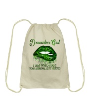 December Girl Drawstring Bag tile