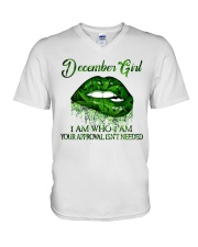 December Girl V-Neck T-Shirt tile