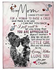 Blanket To My Mom Small Fleece Blanket - 30" x 40" front