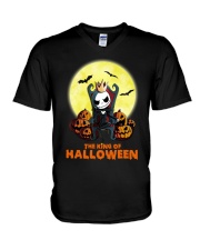 The King Of Halloween V-Neck T-Shirt tile