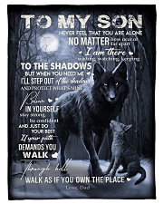 To My Son Small Fleece Blanket - 30" x 40" front